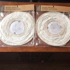 2 round paper lanterns from World Market